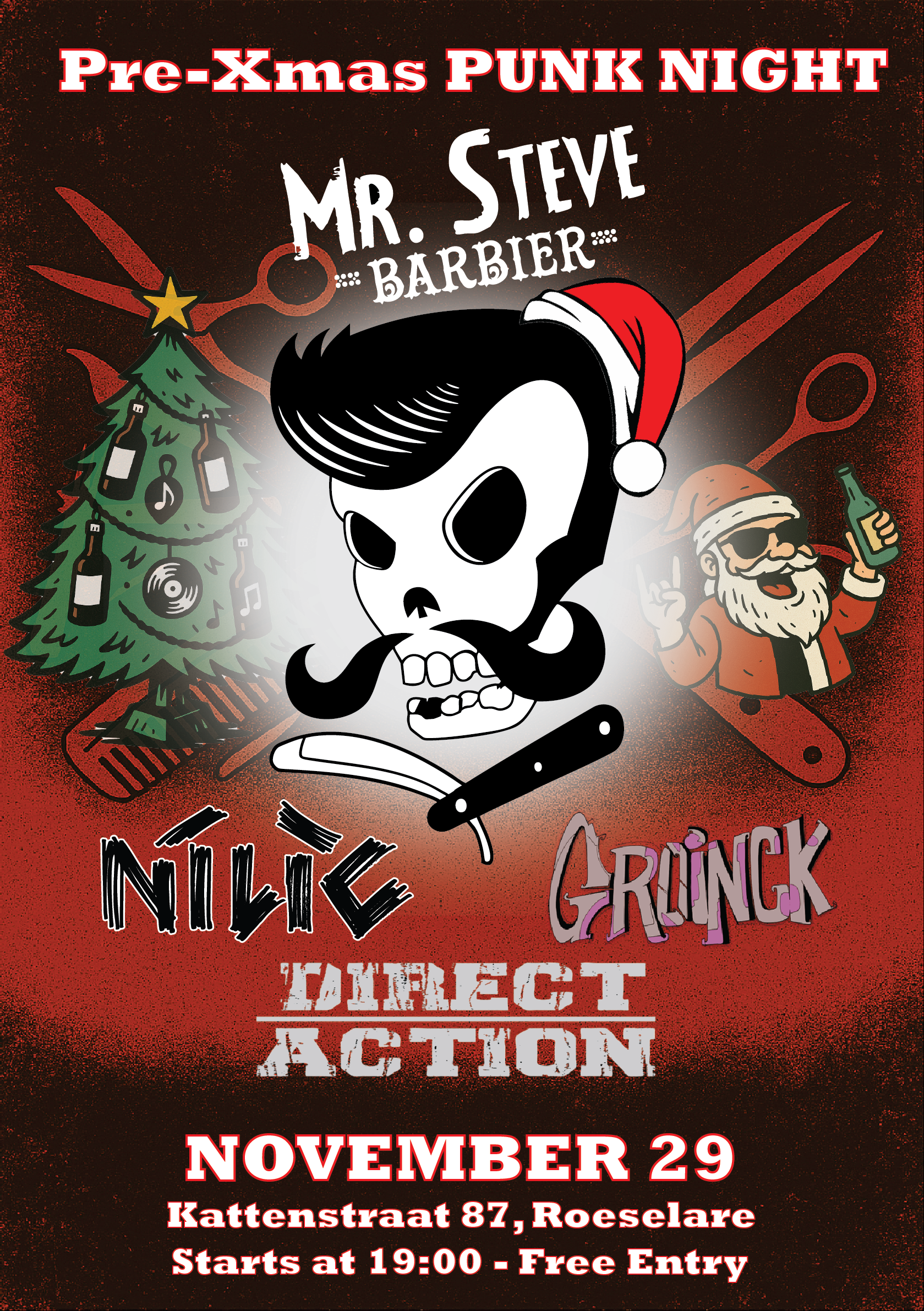 Pre-Xmas Punk Night Mr Steve